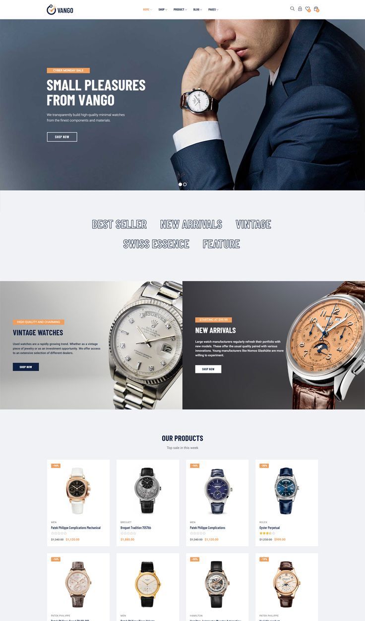 Watch Store Template 1